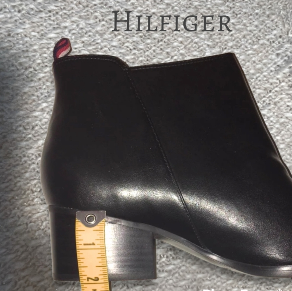 Tommy Hilfiger black ankle boot 7M - Picture 3 of 12